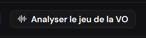 Le bouton d’analyse du jeu de la version originale.
